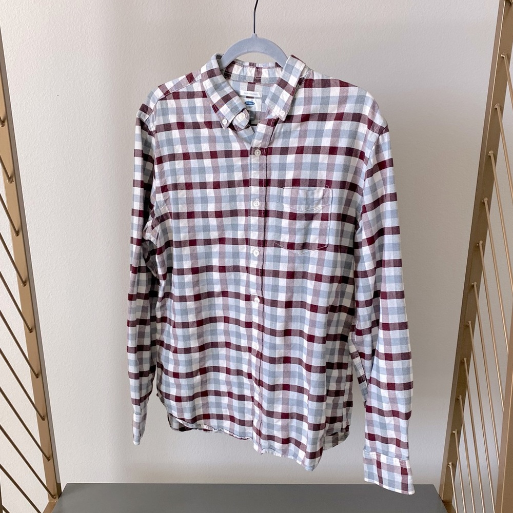 OLD NAVY Checkered Button Down